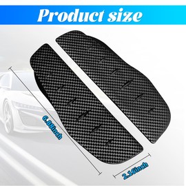 LKAHG 2PCS Car Rear View Mirror Rain Visor, Carbon Fiber Waterproof Vehicle Side Mirror Rain Eyebrow, Rainproof Auto Rearview Mirror Smoke Visor Guard, Universal for RV, SUV, Truck (Type B)