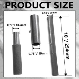 4Pack 10 Inch Weld On Trailer Ramp Hinge, 10“ Steel Heavy Duty Greasable Ramp Door Hinges，Black