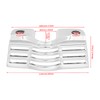 HDBUBALUS Slotted Spark Plug Chrome Head Bolt Covers for Harley