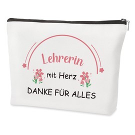 Geschenk für Lehrerin Danke,Abschluss Abschied Beste Dankeschön Frauentag Personalisierte Weihnachten Coole Geschenkideen Lustig Kleine Geschenke Lehrerin Grundschule Kollegen Kosmetiktasche