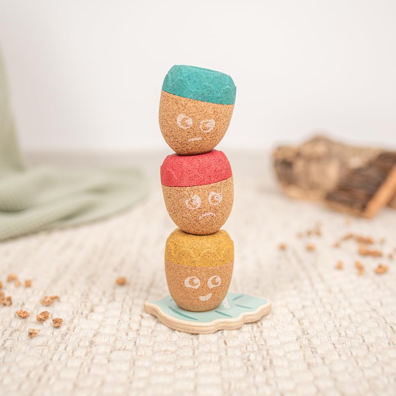 Corko Balance Toy Emotional Acorns Cork Acorns for Emotional Learning