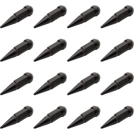 (16 Pack) Tusk Spike Tapered Lug Nut 12mm x 1.50mm Thread Pitch Black for Can-Am Maverick X3 DS Turbo 64 Inch 2021-2024