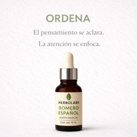 Herbolare Romero Español 10 ml, Aceite Esencial 100% Puro