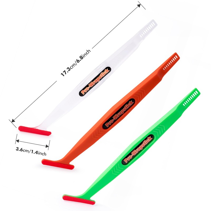 FOSHIO Wrap Stick Magnet Micro Mini Squeegee with Wrap Slip