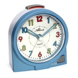 Atlanta Children's Alarm Clock without Ticking Analogue Boys Blue - 2127/5