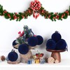 Velvet Christmas Balls Bulk Shatterproof Plastic Christmas Tree Decorations for