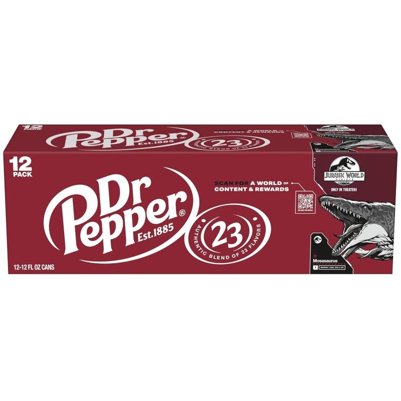 Dr Pepper Soda 12 Pack 12oz Cans Original Flavor Refreshing