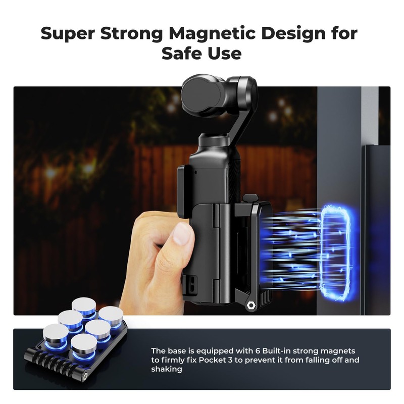 K&F Concept Magnetic Mount Stand for DJI Osmo Pocket 3,