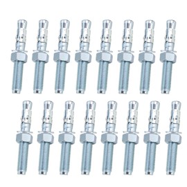 Wedge Anchor Bolts 3/4" x 5-1/2" Heavy Duty Expansion Screw for Concrete (16 Pcs)