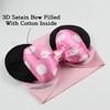 JIAHANG 3D Baby Girl Mouse Ears Turban Headwrap with Satin