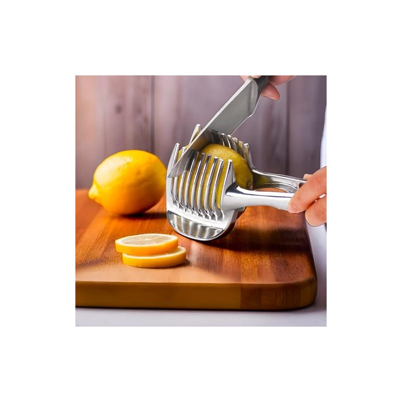 Hold 'n Slice Kitchen Slicer, Aluminum Alloy, Dishwasher Safe, for