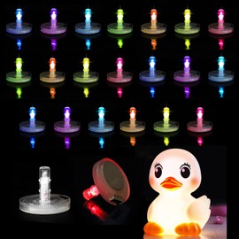 Light Up Duck Plugs,7 Colors Car LED Lights Jeep Duck Holder, Light Up Your Duck and Car，Holder for Car Dash, Duck Holder Mount for Car Lover Car Dashboard Decorations(Excluding Rubber Duck) (20)