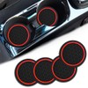 4PCS Car Cup Holder Coasters, Dustproof Automotive Interior Accessories Mat,2.75