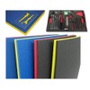 5S Tool Box Shadow Foam Organizers (2 Color) Custom Size (18" x 36", Blue Top/Red Bottom)