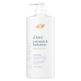 Dove Champú de coco e hidratación para cabello seco con tecnología de cuidado de bio-proteínas y aceite de coco, 28 onzas líquidas