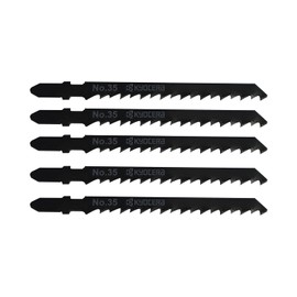 Kyocera Old Ryobi Jigsaw Blade No. 35 66400287 5 Piece Set of 5 Mounting Type B Type Conspicuous Blade for Woodworking High Speed Cutting and Rough Cutting