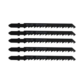 Kyocera Old Ryobi Jigsaw Blade No. 35 66400287 5 Piece Set of 5 Mounting Type B Type Conspicuous Blade for Woodworking High Speed Cutting and Rough Cutting