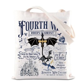 FOTAP Fourth W Merch FW Inspire Tote Bag Fly Or Die Quote Handbag Fantasy Reader Gift Dragon Rider Shoulder Bag (FLY OR DIE)