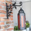 KiaoTime Cast Iron Metal 9.5" Hanging Planter Flower Pots Bracket