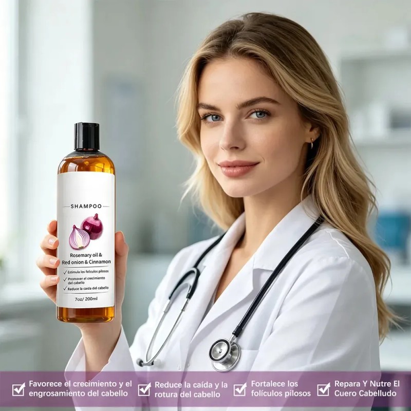 2pzs Shampoo Lexenic Excalvo Con Cebolla Y Aceite De Romer