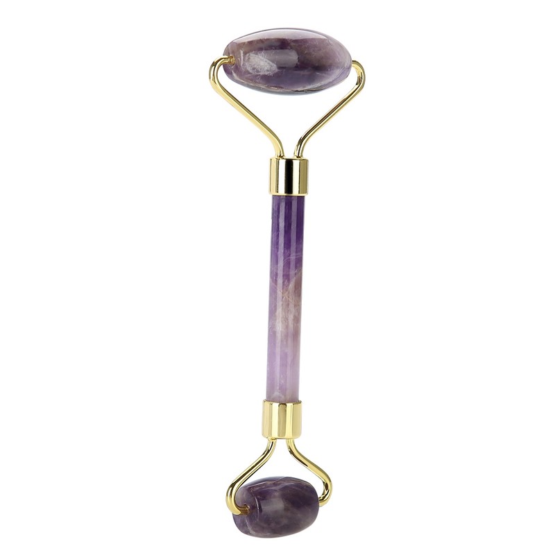 Natural Jade Roller Massage Amethyst Facial Massage Anti Wrinkle Anti