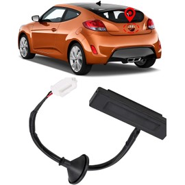 MACHSWON 81260-2V000 Hatch Release Button Trunk Lock Button Exterior HDL Lock Assembly Tailgate Latch Without Camera Replacement # 812602V000 Black Fits Hyundai Veloster 2012-2017