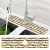 Thanksgiving Sink Faucet Absorbing Mat Autumn Pumpkin Floral Absorbent Fast