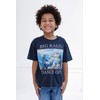 Godzilla vs Megalon Little Boys Matching Family T-Shirt Charcoal Blue