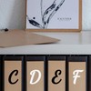 2 Inch Cursive Letter Stickers 6 Sheets, CMBBZZY Alphabet Stickers