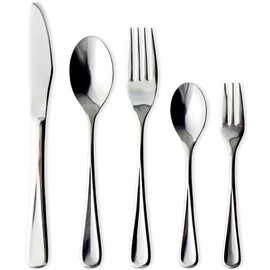 Nagao Chick Dinner Cutlery Set, 5 Pieces, 18-8 Stainless Steel, Made in Japan
