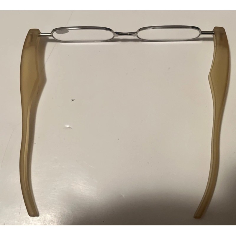 Unbranded On-the-go folding Pod reader Silver/Yellow +1.00