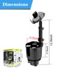 Car Cup Holder Expander with Phone Holder for Vehicles -