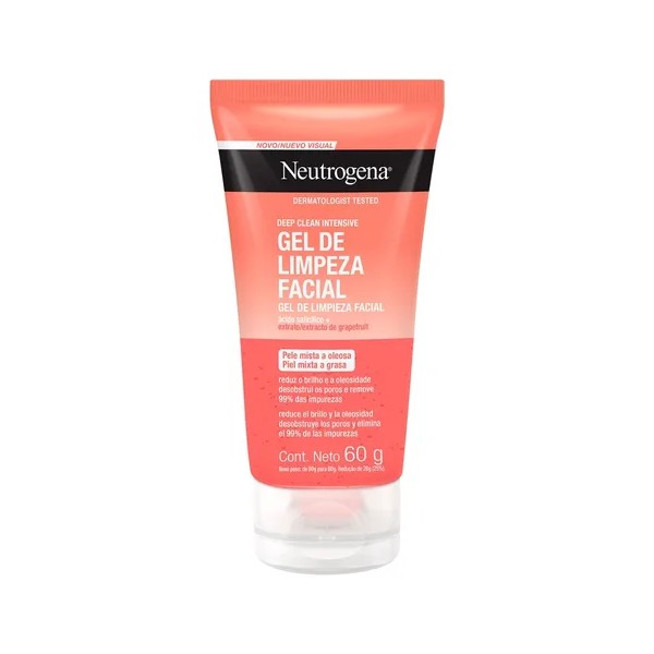 Gel Limpiador Facia Neutrogenal Deep Clean Intensive Toronja Ácido Salicílico