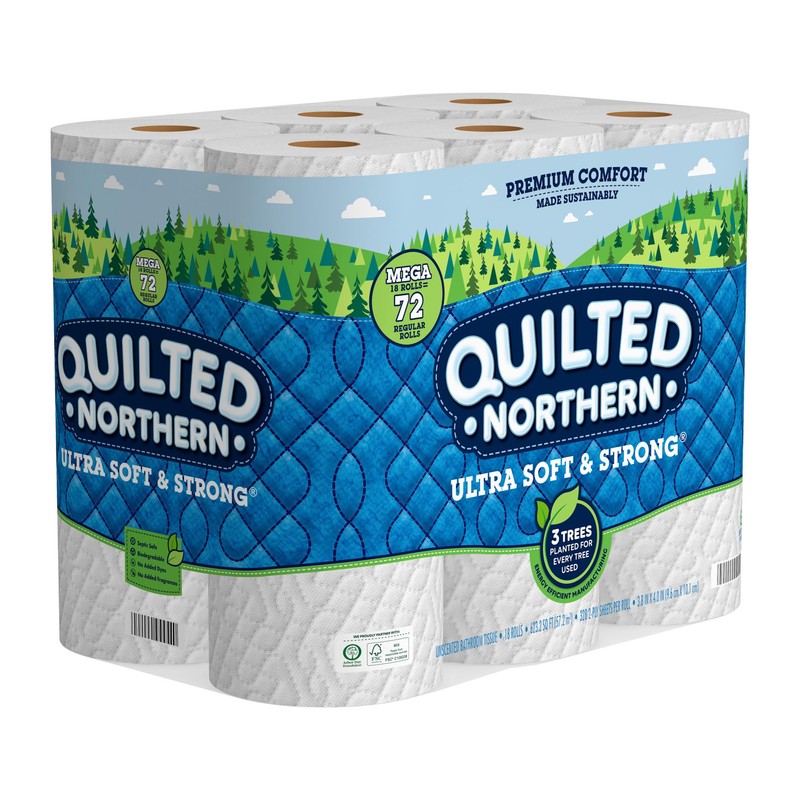 Quilted Northern 94475501 Ultra Soft & Strong 2-Ply Standard Toilet