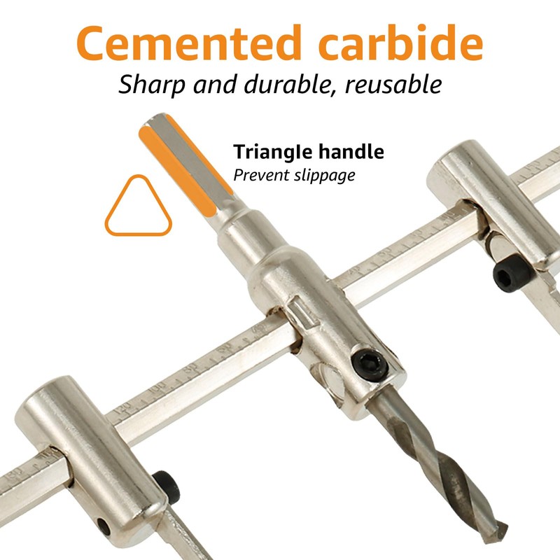 Adjustable Circle Hole Cutter Saw Kit,Round Cutting DIY Tools,Circle Hole