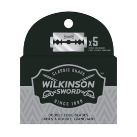 Wilkinson Sword Double Edge Razor Blades Refills, 5 Count (Pack of 1)