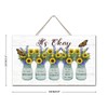 Modern Room Decor Wood Plaque Sunflower It's Okay to Make