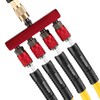 Hromee 4-Way Straight Air Manifold 5 Ports Aluminum Industrial Pneumatic