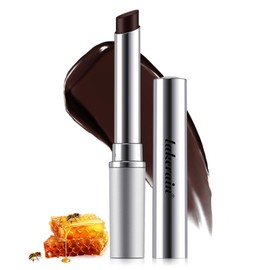 Dark Honey Lipstick Tinted Lip Balm - Sheer Hydrating & Nourishing Lipstick for All Skin Tones - Moisturizing Lip Color, Long-Lasting Natural Cherry Glossy Lip Tint (Dark)