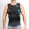 RUNmax 12lb-140lb Weighted Vest (Without Shoulder Pads, 40lb), Black
