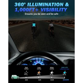 Fitense LED Reflective Running Vest with Phone Holder, 5 Colors Light Up Running Vest Rechargeable Running Lights for Runners High Visibility Reflective Running Gear, Adjustable for Men and Women