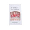 24 Pcs Long Press on Nails Valentine’s Day Thick Fake