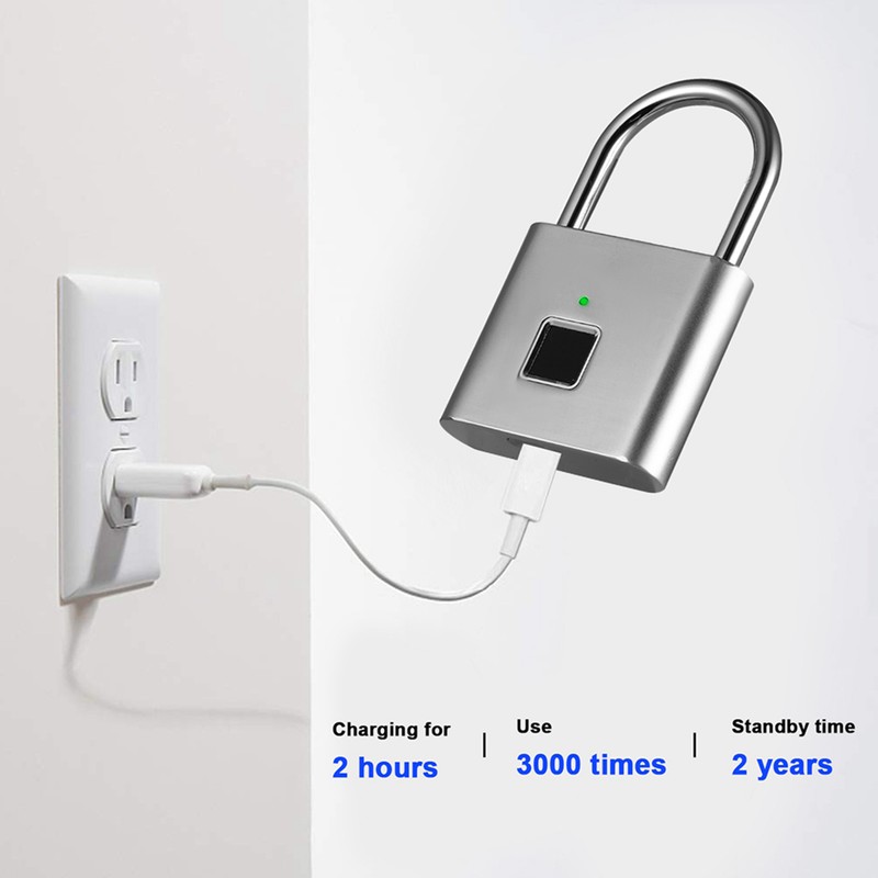 Smart Fingerprint Padlock Waterproof for TuyaSmart Bluetooth Keyless Padlock for