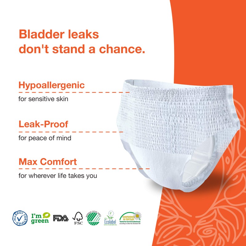 Veeda Natural Adult Incontinence Underwear for Women - Postpartum Underwear