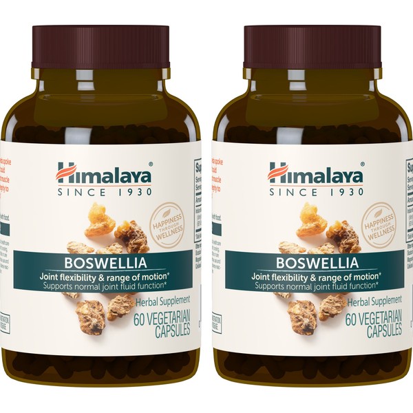 Himalaya Boswellia, Joint Support for Mobility and Flexibility, Promotes Tissue Preservation, 250 mg, 60 Capsules, 1 Month Supply, 2 Pack