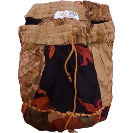 Exotic India Long Dori Gujarati Skirt with Patch Work