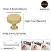 BUKOBYHE 10 Pack Kitchen Cabinet Knobs Brushed Brass Cabinet Pulls