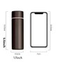 Slim Stainless Steel Insulated Thermos, Mini Water Bottle, Leak Proof