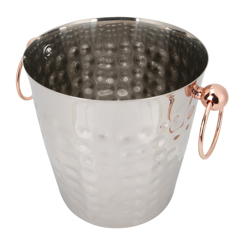 3L Portable Stainless Steel Ice Bucket Container Champagne Barrel with