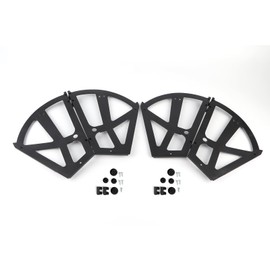HAOHIZE Shoes Drawer Cabinet Hinges Flip Frames, 4Pcs / Set Home Furniture Turning Rack Accessory Black Shoe Cabinet Replacement Fittings Stainless Steel for Kitchen Living Room